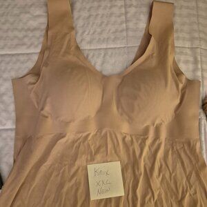 KNIX LuxeLift Scoop Neck Tank Shapeware with Bra Size XXL